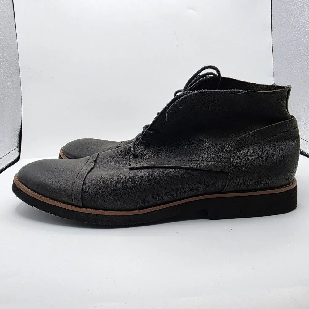 Bucks By Walk Over Mens Size 11 Black Boots Walking Casual Party Formal